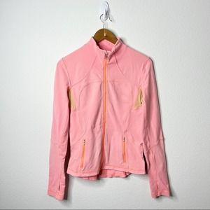 Lululemon Coral Pink Forme Define Jacket Full Zip Womens Size 8